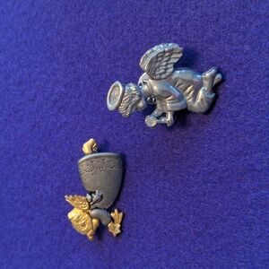 Lot of Two Angel Pins